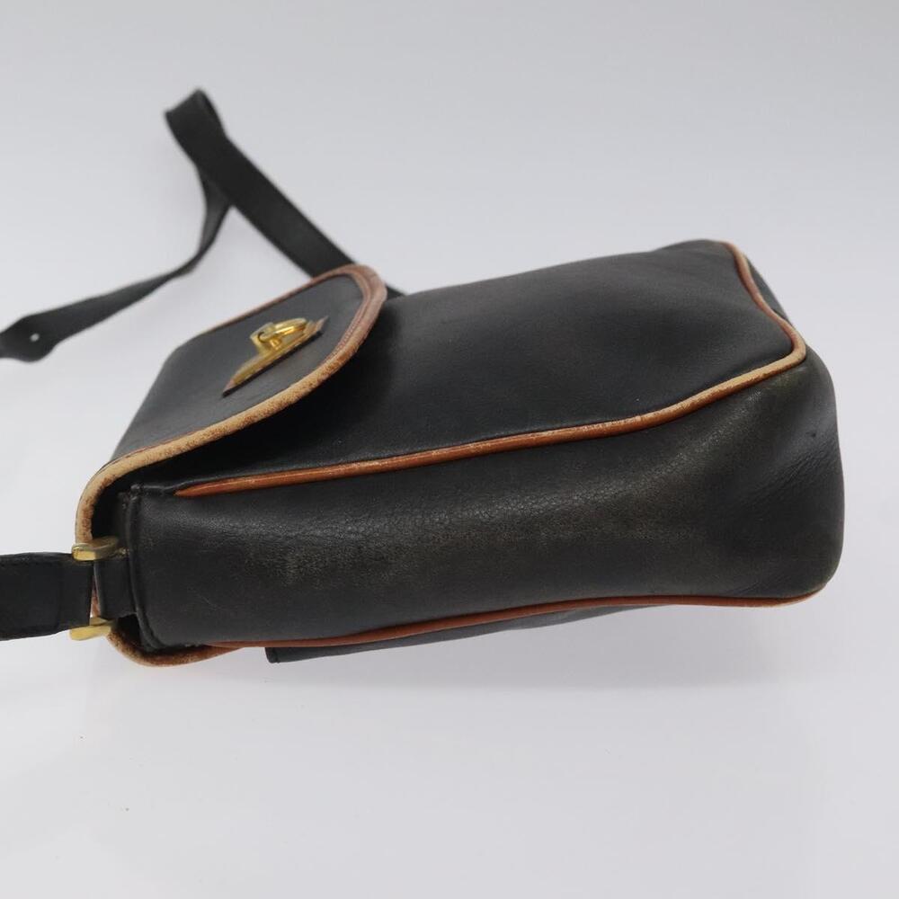 CELINE Shoulder Bag Leather Black Gold - Picture 5 of 12
